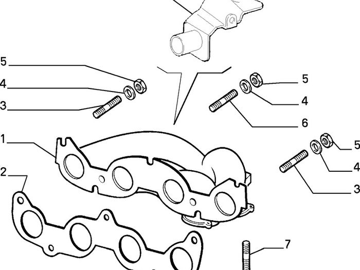 Exhaust Manifold Gasket  Fiat 127