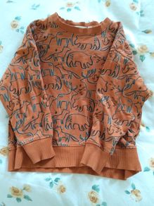 Rust Animal Print Jumper by Sense Organics
