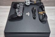 Sony PlayStation 4 Pro 1TB Black Console With Cables Controller Tested Working