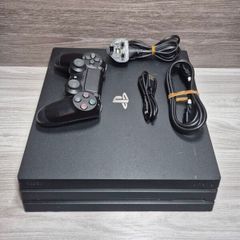 Sony PlayStation 4 Pro 1TB Black Console With Cables Controller Tested Working