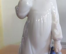 Vintage 1989 Lladro By Nao Girl With Rag Doll Figurine #1108 Hand Made In Spain