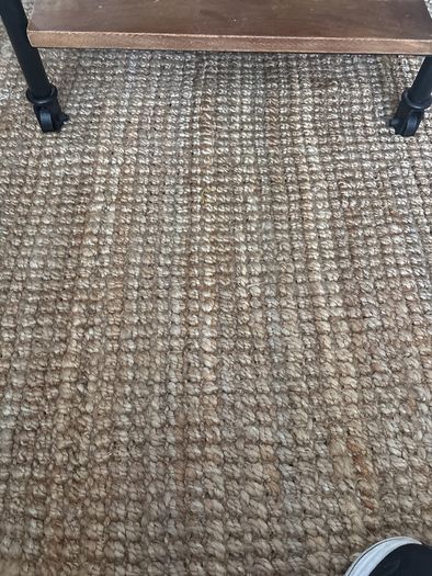 190 by 290 app woven brown rustic jute sisal hand knotted rug