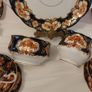 Fabulous Vintage Collectable Royal Albert Bone China Teaset for Four in the Stunning Pattern, Heirloom, Imari Style in Indigo Blue, Rust and Gilt, Mint/ Cabinet Condition Image 7