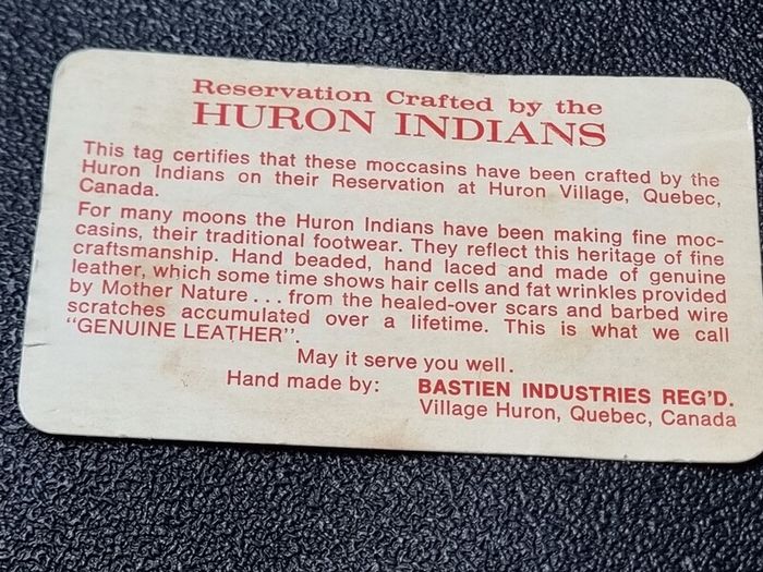 Collectible Vintage Genuine Indian Baby Moccasins
