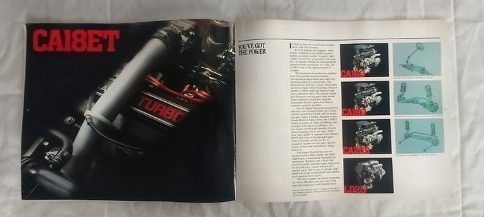 Vintage 1985 Nissan Bluebird Sales Brochure. Rare Automobilia