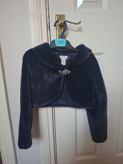 Monsoon Girls Fur Shrug/Bolero age 5-6