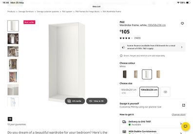 Ikea Pax Wardrobe Frame