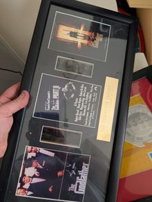 Actual film reels from the god father trilogy