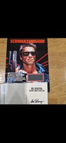 Arnold Schwarzenegger Signed Book and display