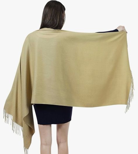 Dark green ladies warm cashmere scarf.
