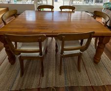 Dining table and chairs