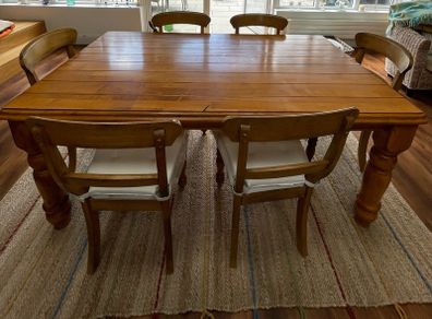 Dining table and chairs