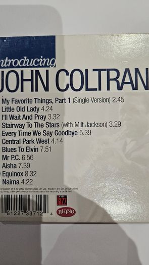 John Coltrane - Introducing John Coltrane.