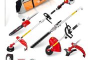BU-KO 52cc Long Reach Petrol Multi Functional Garden Tool: Petrol Strimmers and Brush Cutter, Extendable Petrol Hedge Trimmer, Pruner Chainsaw, Petrol Grass Trimmers, 75cm Extension Pole, Toolbag