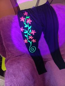 uv hand painted trousers