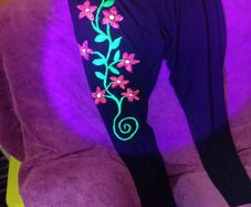 uv hand painted trousers
