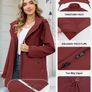 Brand New Women's Lightweight Transitional Softshell Coat Hooded Windbreaker Parka Image 3