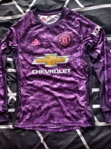 manchester united goalkeeper jersey kids L