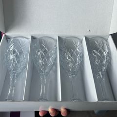 Galway Crystal wine glasses x 4 - brand new / never used (in box)