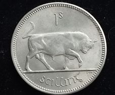 Ireland - 1966 - Shilling - Bull - KM.14a - [744]
