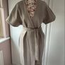 coat oasis oatmeal wrap coat size medium Image 10