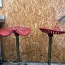2 x tractor chair stools Image 2