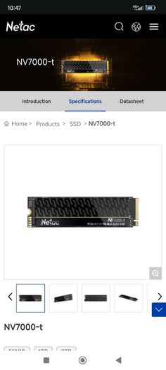 2tb Nvme Ssd Natec Nv7000 M.2 2280 PCIE 4.0 7300/6700mb/s 1280tbw