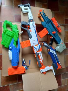 Nurf guns lightly used as new