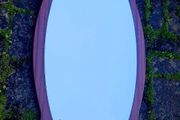 Vintage teak mirror
