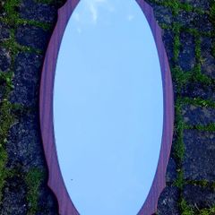 Vintage teak mirror