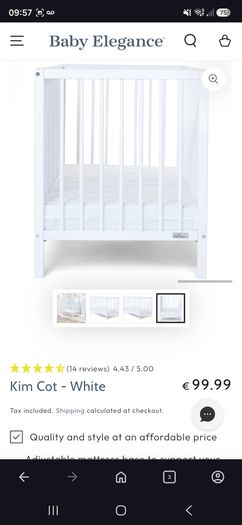 cot,Mattress&fitted sheets