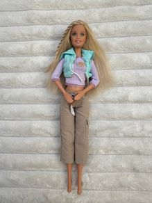Barbie from Tanner Pooping Dog Set ONLY Barbie Doll Used Please see photos