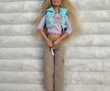 Barbie from Tanner Pooping Dog Set ONLY Barbie Doll Used Please see photos
