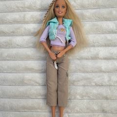 Barbie from Tanner Pooping Dog Set ONLY Barbie Doll Used Please see photos