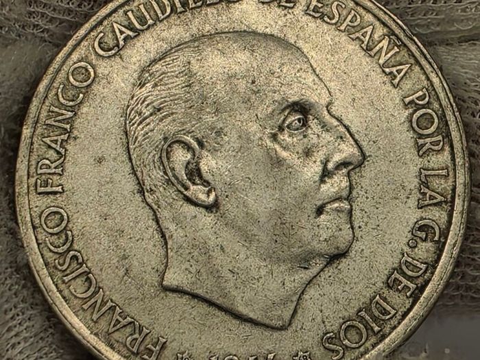 Spain 1966 Silver Pesetas Coin
