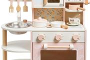 Wooden Play Kitchen for Kids Ages 3-6