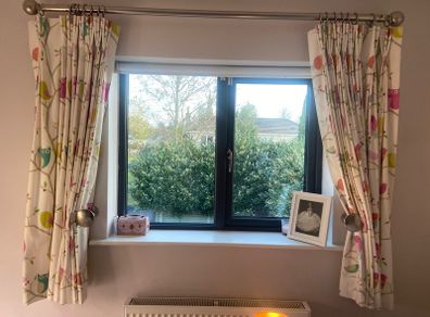 Bespoke handmade French pleat curtains