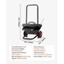 Banding Strapping Cart, Fit for Steel Strapping Coils with 600 mm Core Outer Size, Heavy Duty Strapping Dispenser with Rubber Wheels Image 6