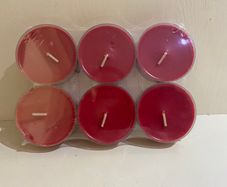 Set Of 6 Large Tea Lights / Candles