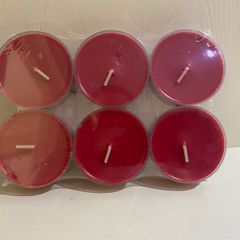 Set Of 6 Large Tea Lights / Candles