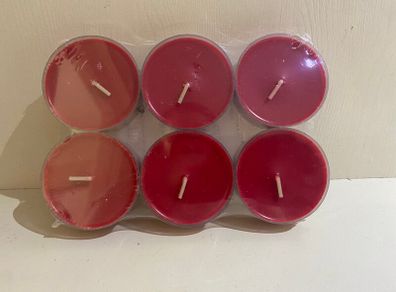 Set Of 6 Large Tea Lights / Candles