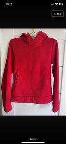 red hoodie