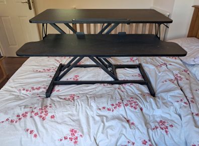 Standing desk converter