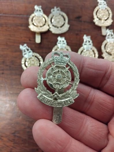 Vintage Metal Army Badges