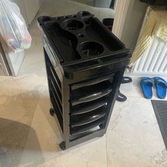 Hair salon trolley on wheels