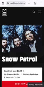 Snow Patrol St. Anee's Park
