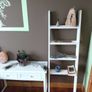 Rustic White Bedroom Shelf - Wooden Bathroom Shelves Image 5
