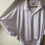 COS Milano-Knit Open Collar Polo Shirt White Size M Fits up to XL Perfect Condition Image 5