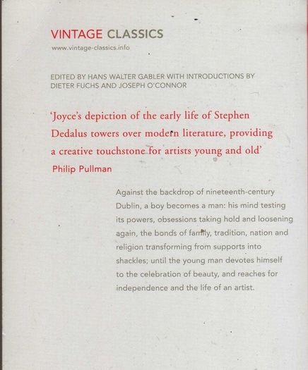 A Portrait Of The Artist As A Young Man - James Joyce
