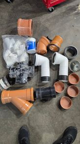 Various 4" sewer fittings
